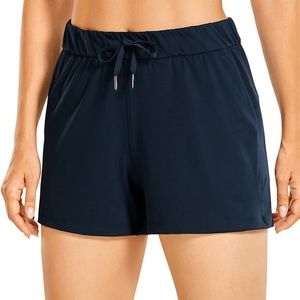 Womens CRZ Yoga Shorts - Navy
